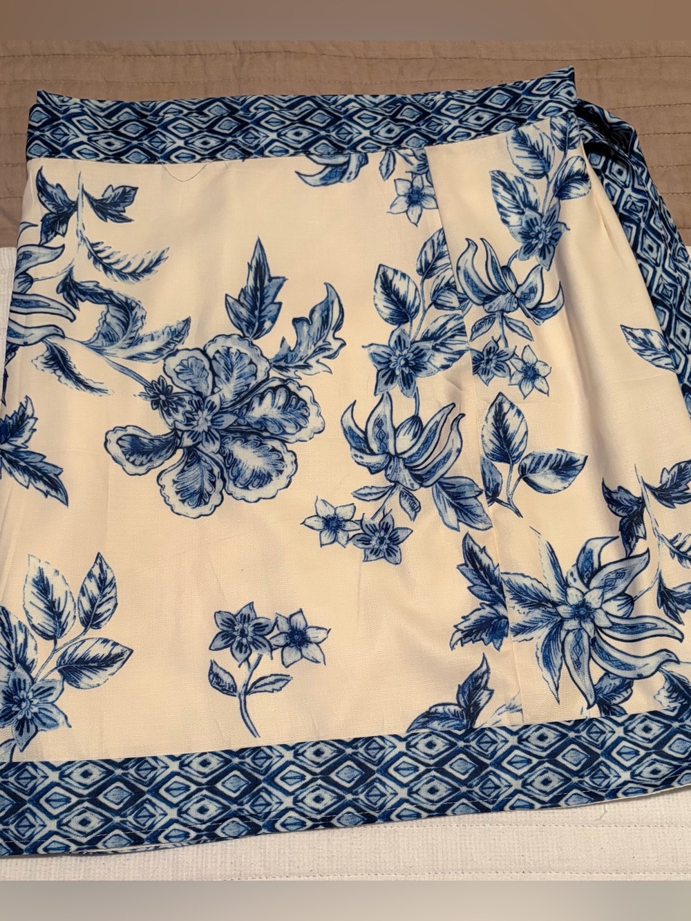 floral wrap skirt
